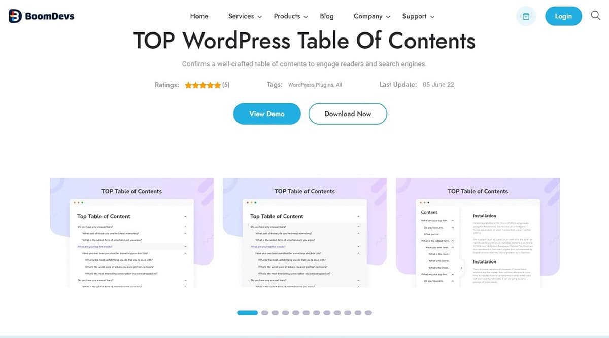 table of content plugins for wordpress